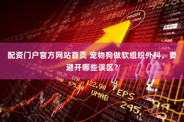 配资门户官方网站首页 宠物狗做软组织外科，要避开哪些误区？